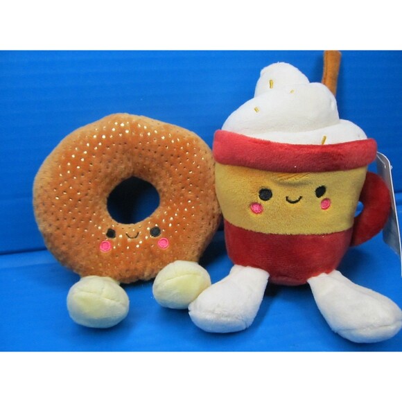 Hallmark Better Together Doughnut and Latte Magnetic Plush Set w/Tag - Picture 3 of 7